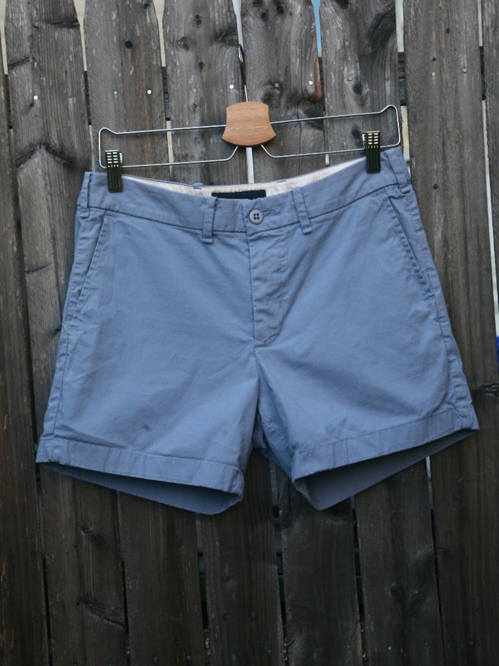 Size 30 - ABERCROMBIE & FITCH Women's Blue Cotton Stretch Chino Shorts